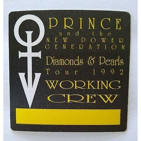 Prince And The New Power Generation Backstage Pass NOS 1992 Diamonds & Pearls - Picture 1 of 2